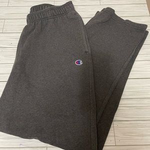 Men’s Champion Fleece Gray Sweatpants Size Large